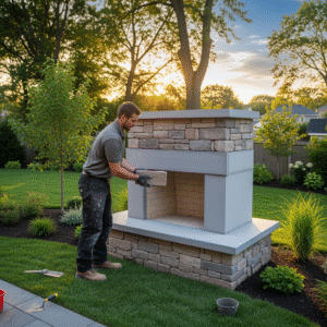 Why Outdoor Fireplace Installation in NJ Is the Best Upgrade for Your Yard This Year